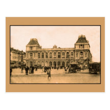 Brussels Railroad station, horsecar Postcards