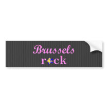 Brussels Rock - Cute Pink Bumper Stickers