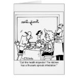 Brussels Sprout Infestation Greeting Card