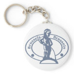 Brussels Stamp Keychain