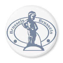 Brussels Stamp Fridge Magnets
