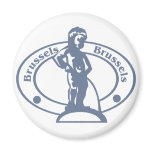 Brussels Stamp Fridge Magnets