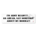 Brutal Muse "ARMY Ready" Bumper Sticker bumper stickers by BrutalMuse78 Brutal Muse "ARMY Ready" Bumper Sticker bumper stickers