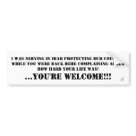 Brutal Muse "Serving In Iraq" Bumper Sticker