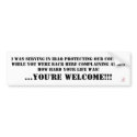 Brutal Muse "Serving In Iraq" Bumper Sticker bumper stickers by BrutalMuse78 Brutal Muse "Serving In Iraq" Bumper Sticker bumper stickers