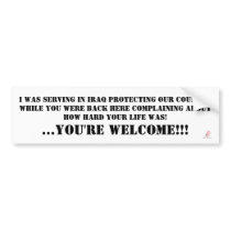 Brutal Muse "Serving In Iraq" Bumper Sticker bumper stickers by BrutalMuse78 Brutal Muse "Serving In Iraq" Bumper Sticker bumper stickers