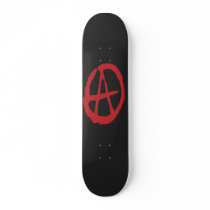 Brutal Red & Black Anarchy Skateboard Decks