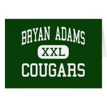 Bryan Adams - Cougars - High School - Dallas Texas Cards