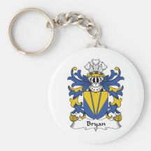 Bryan Family Crest Key Chain