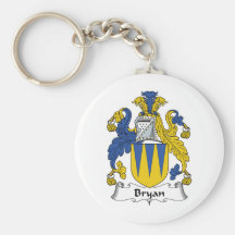 Bryan Family Crest Key Chain