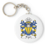 Bryan Family Crest Key Chain