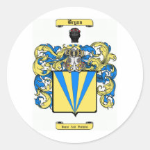 bryan (irish) round stickers