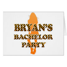 Bryan's Bachelor Party Greeting Cards