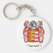 Bryans Coat of Arms (Family Crest) Keychains