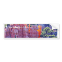 Bryce Canyon Glowing bumper stickers by lifesphere Bryce Canyon Glowing bumper stickers