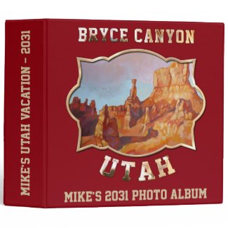 Bryce Canyon National Park 3 Ring Binder