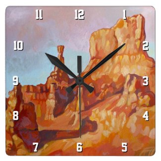 Bryce Canyon National Park Square Wallclock