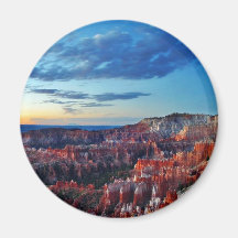 Bryce Canyon Sunrises Clouds Fridge Magnets