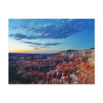 Bryce Canyon Sunrises Clouds Postcard