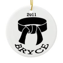 Bryce Martial Arts 2011 Black Belt Ornament