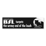 BSL Breed Specific Legislation, Save Pitbull Dog Bumper Sticker