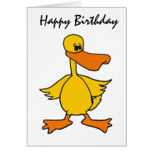 BT- Funny Duck Birthday Card