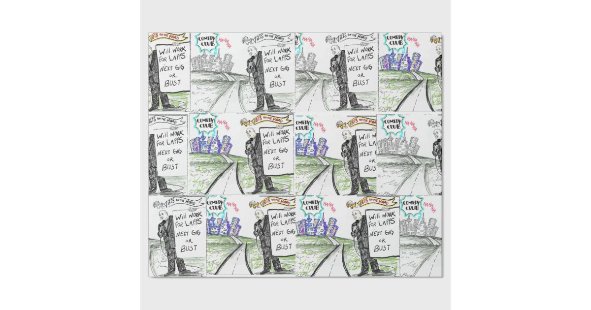 BTS On The Road Wrapping Paper Zazzle