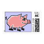 BU- Funky Pig Postage Stamps