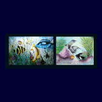Bubba and Friends Collage Print by artbyjolyn Bubba and Friends Collage Print