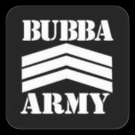 BUBBA ARMY SQUARE STICKERS