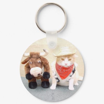 Bubba &amp; Bull Keychain by myrtieshuman
