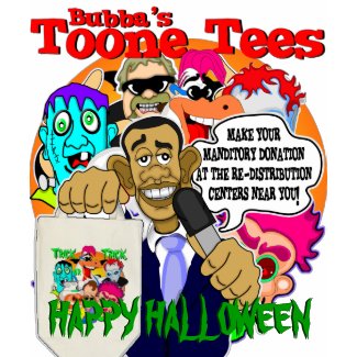 BUBBA'S TOONE TEES / OBAMA HALLOWEEN shirt