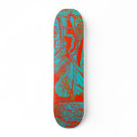 bubble and pop turquoise custom skate board