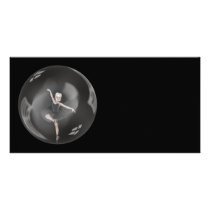 Bubble Ballerina 1 Customized Photo Card