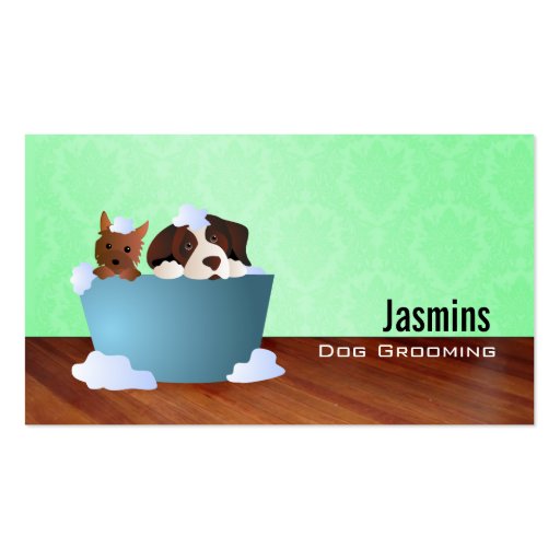 Bubble Bath Dogs Business Cards