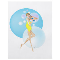 Bubble Bath flyers by OLANartist Bubble Bath flyers