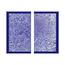 Bubble Bath In Blue Stretched Canvas Prints