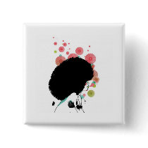 Bubble Bee buttons by powerpopshop Bubble Bee buttons