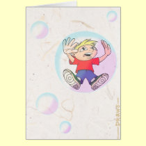 Bubble Boy Card cards