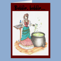 Bubble, bubble... Note Card cards