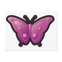 Bubble Butterfly 4 postcards