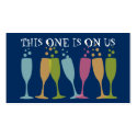 Bubble champagne dancing glass event drink ticket profilecard