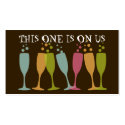 Bubble champagne dancing glass event drink ticket profilecard