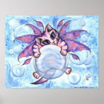 Bubble Fairy Kitten Fantasy Cat Art Poster posters