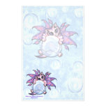 Bubble Fairy Kitten Fantasy Cat Art Stationery stationery
