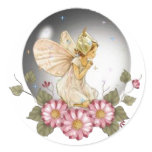 Bubble Fairy Round Stickers