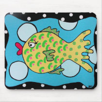 Bubble Fish Mousepad by deedleart Bubble Fish Mousepad