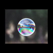 Bubble Floating In Space canvas wrap canvas prints