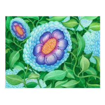 Bubble Flower Postcard