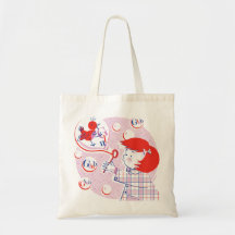 Bubble, Girl! Canvas Bags